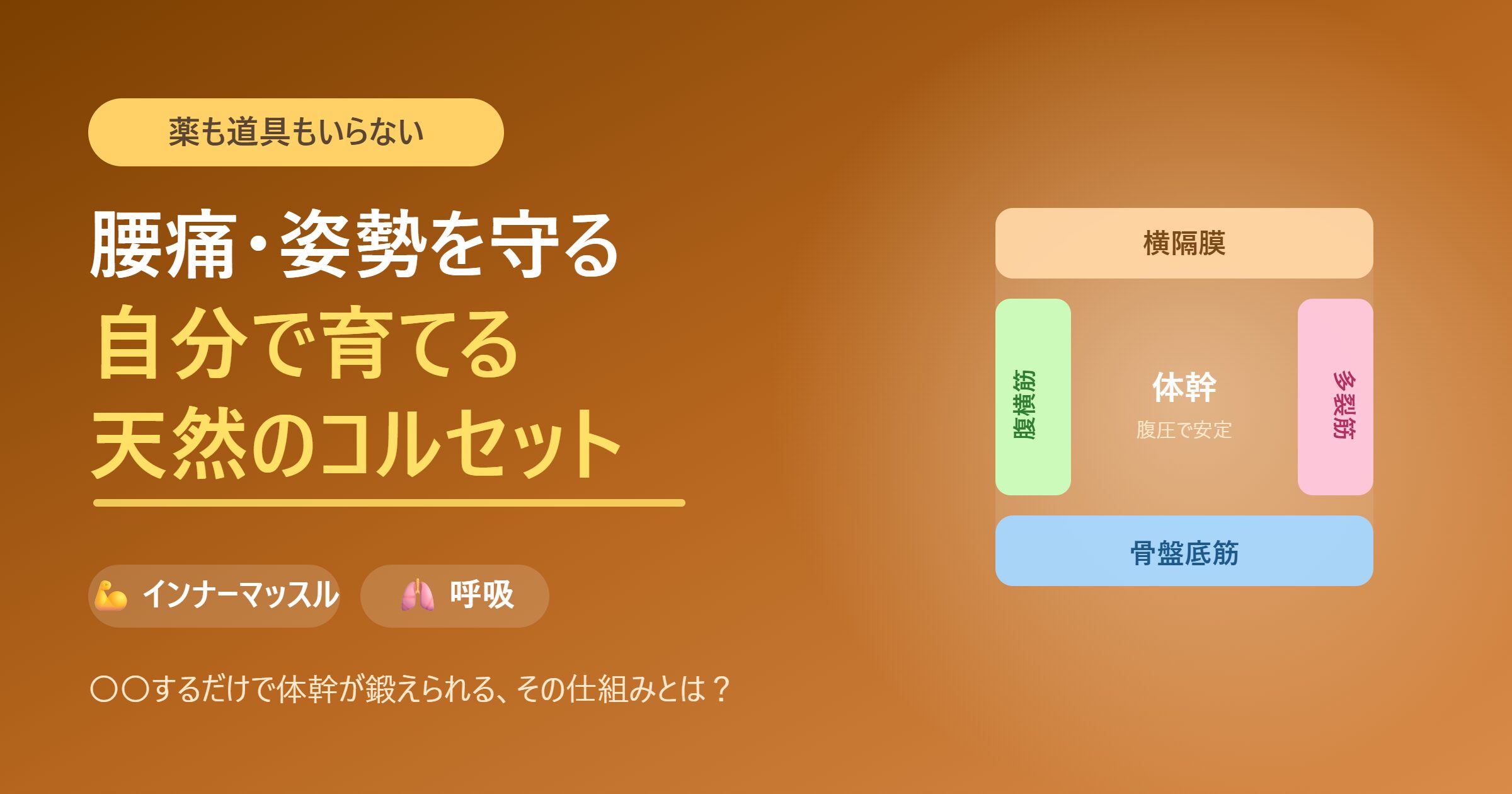 アイキャッチ 自分で育てる天然のコルセット
